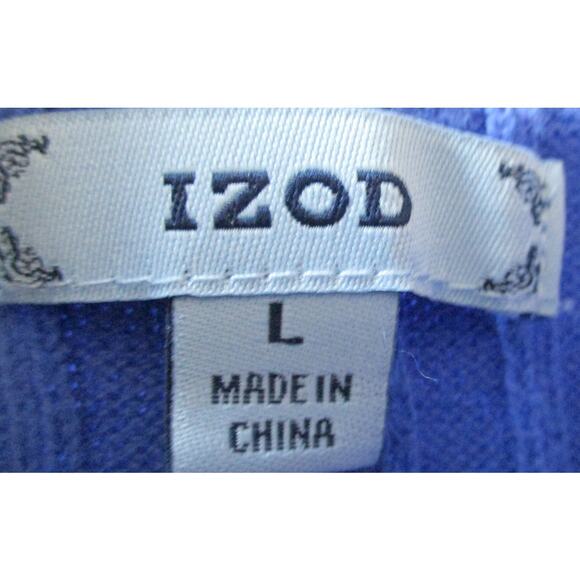 Izod Women's Blue Long Sleeve Medium Weight Knit Sweater Size Large - Picture 8 of 9